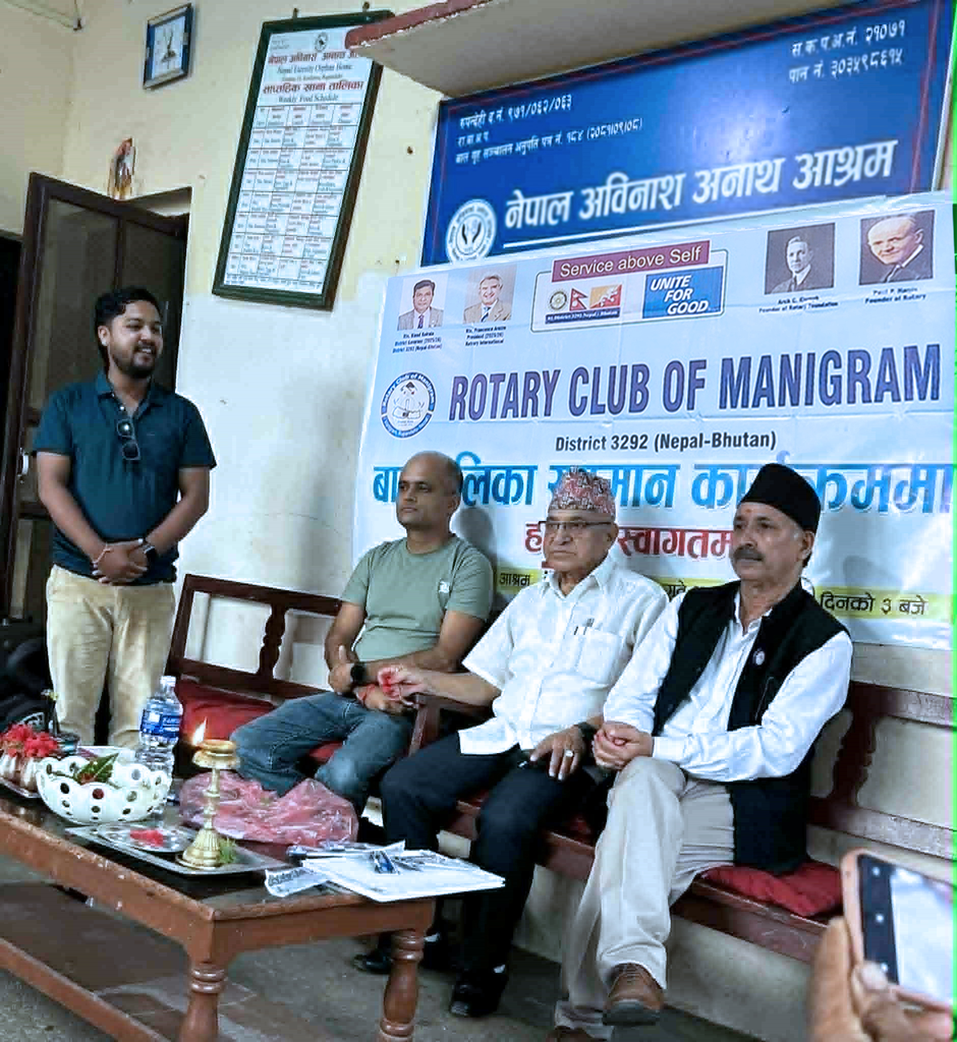 Honour Program for Children, Food and Stationary Items distribution