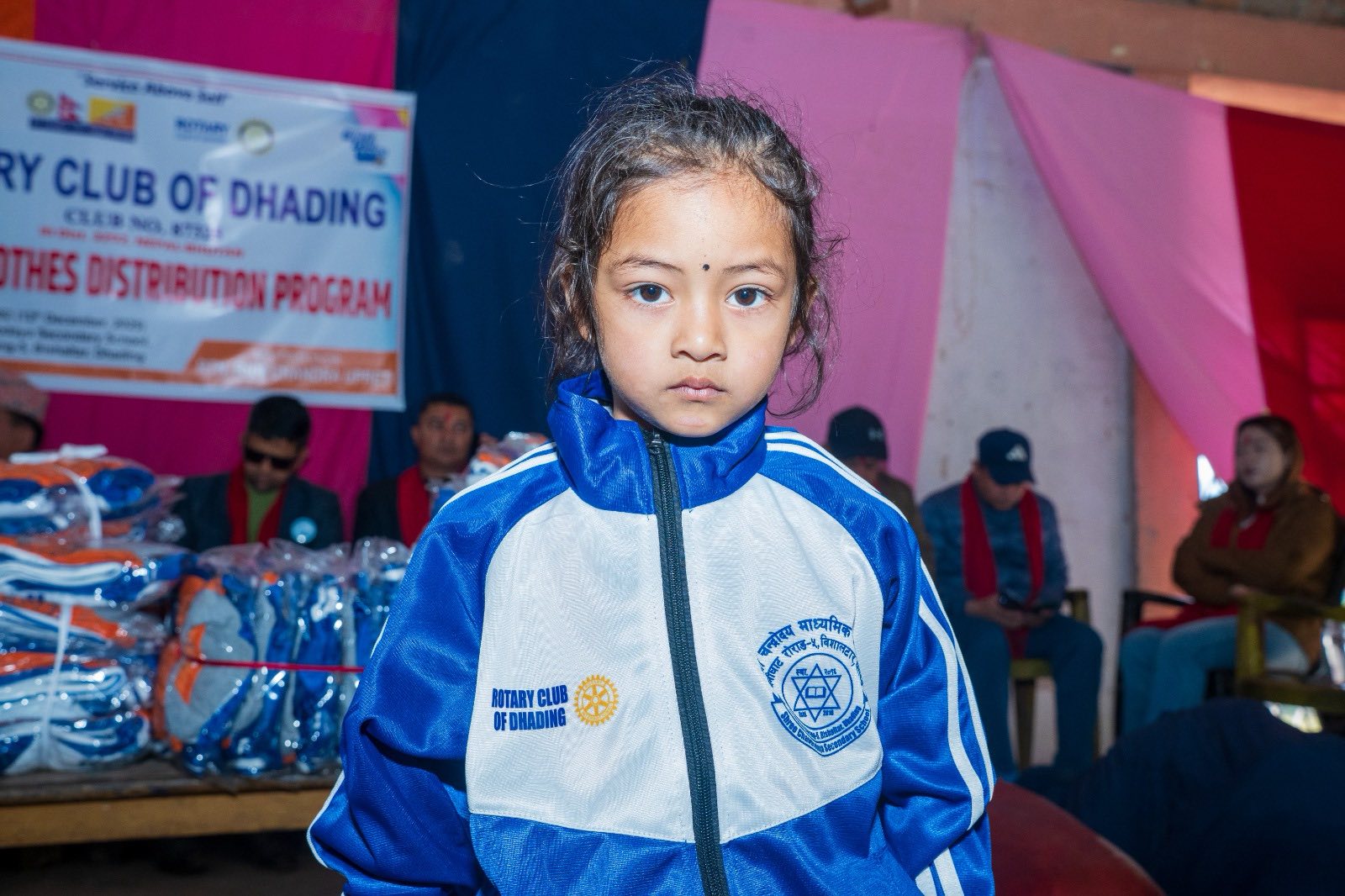 Warm clothes distribution  to 169 students