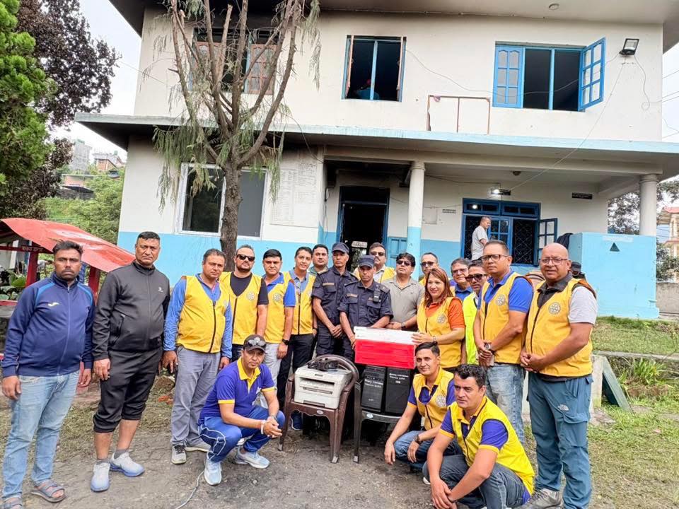 Service Project 7: Joint Club Support three Police Stations, Rescue…
