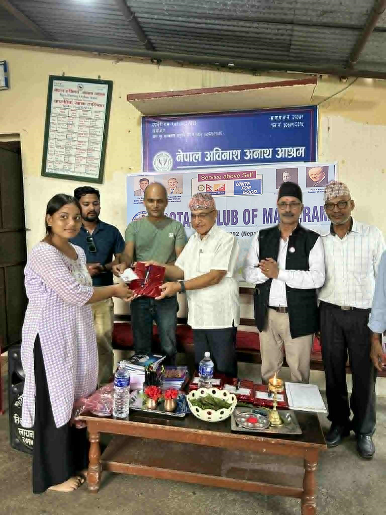 Honour Program for Children, Food and Stationary Items distribution