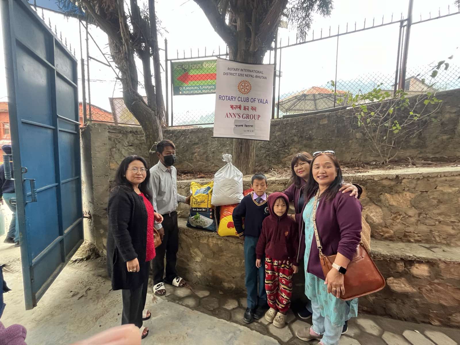 Finacial support and food item distribution
