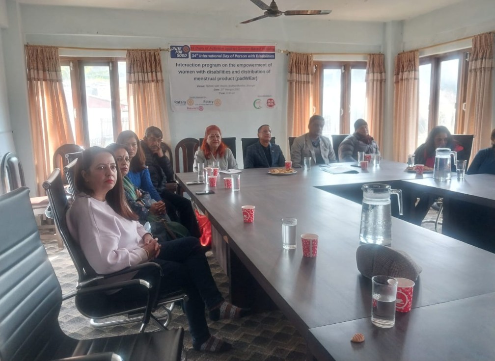 Interaction Program on the empowerment of women with disabilities and distribution of menstrual products