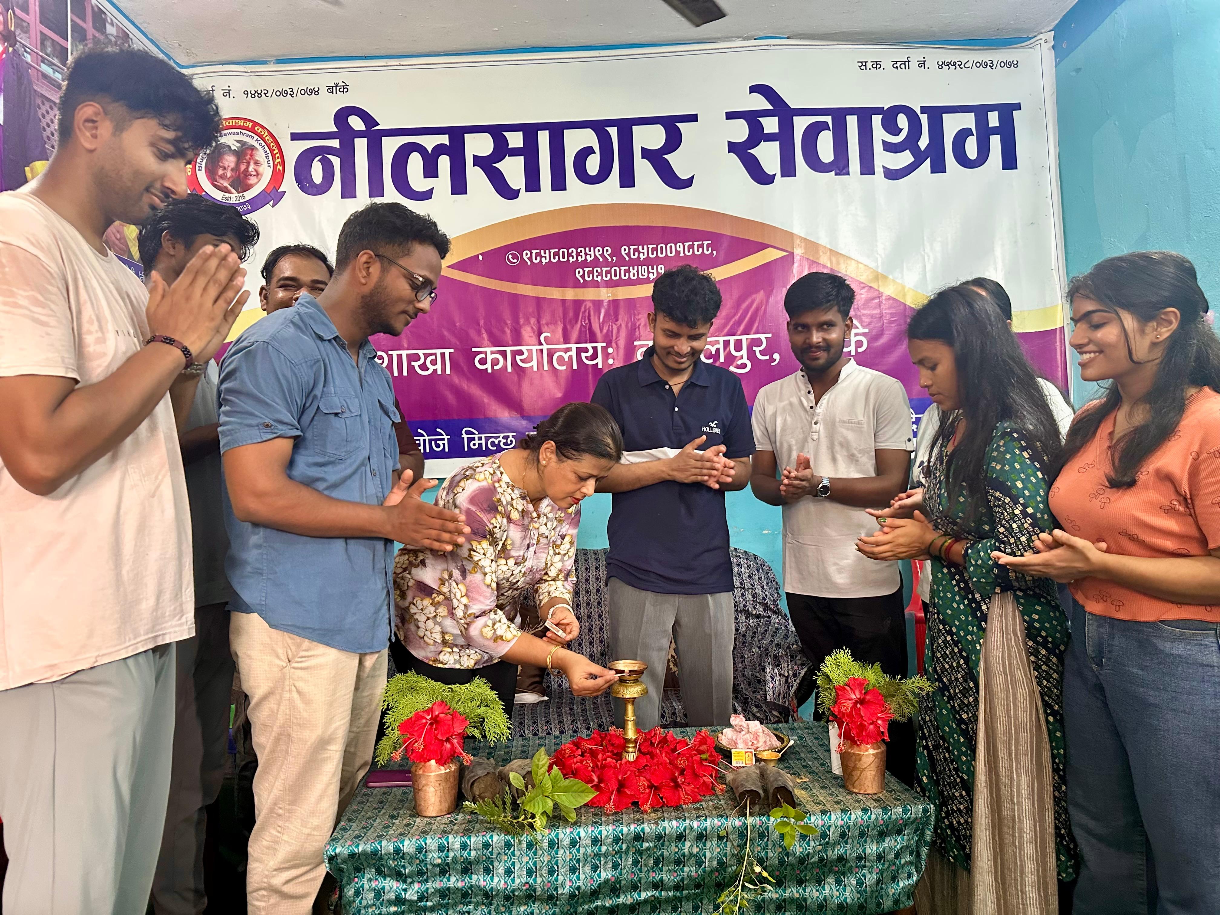 CHARITY PROGRAM AT NILSAGAR ASHRAM