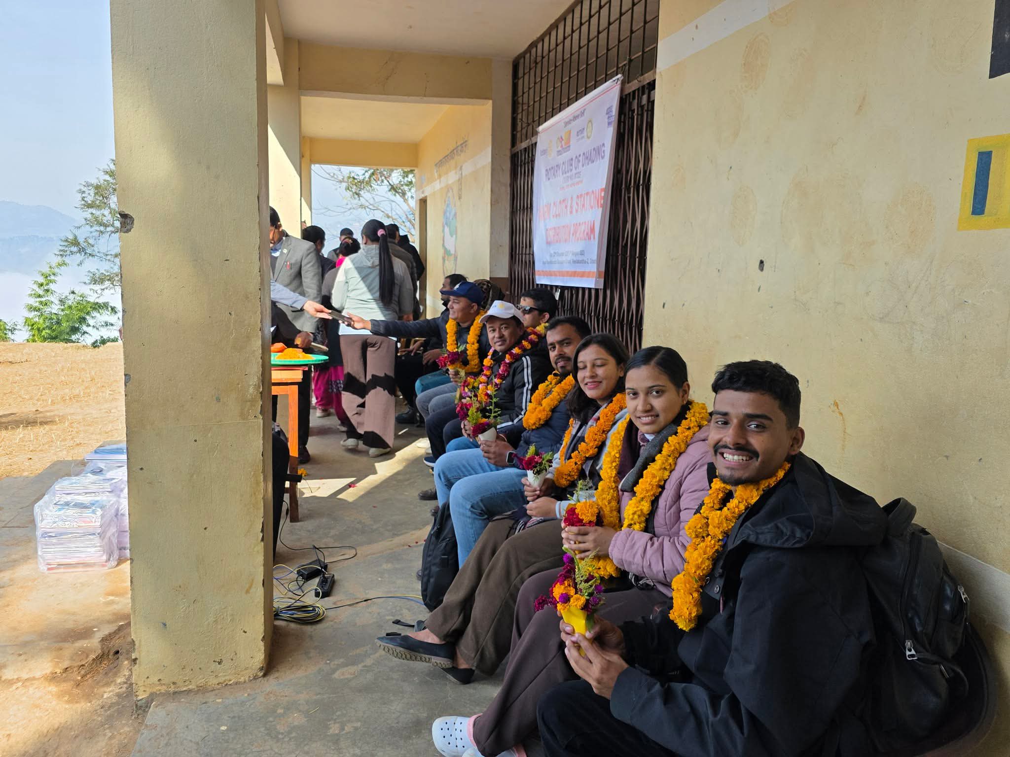 Warm clothes and Stationery distribution