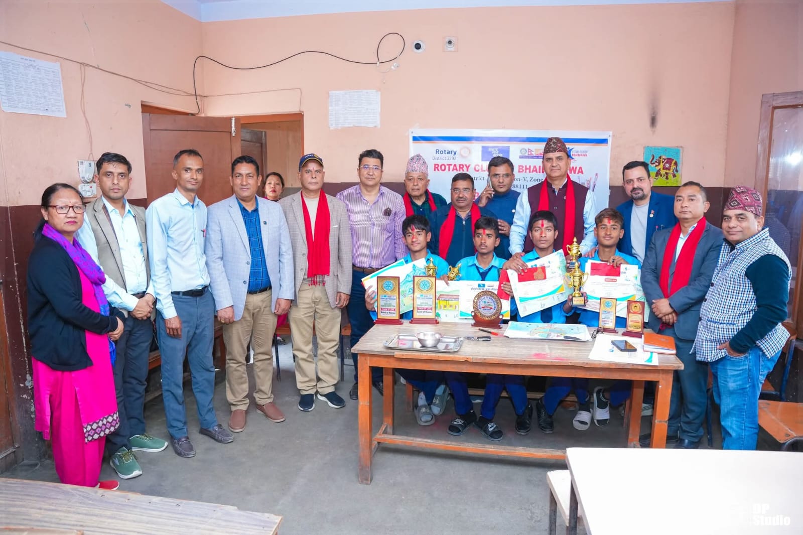 Basic Level Drawing Competition Program at Shree  Bahira Baal Secondary School, Bhairahawa.