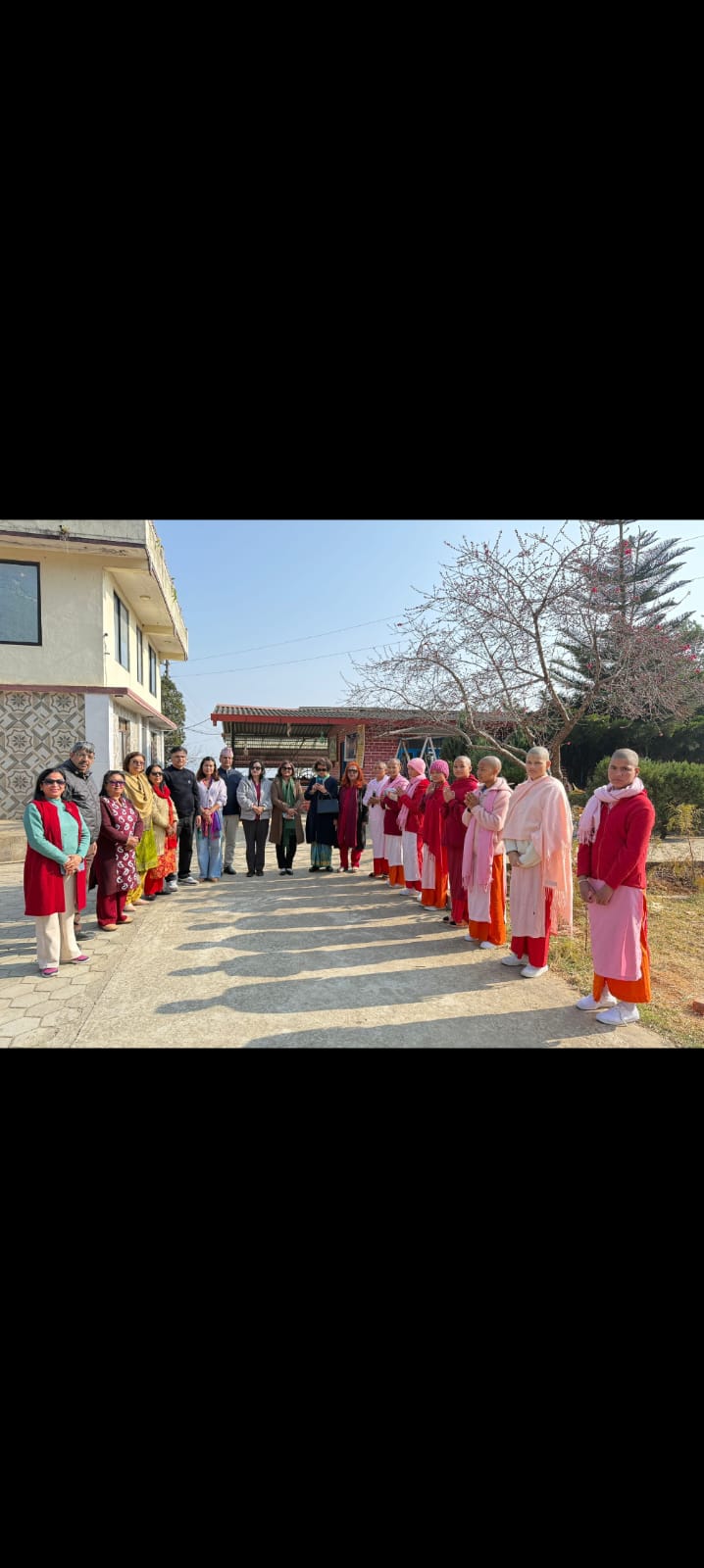 Peace Talk and Clothes distribution to Bhikchus