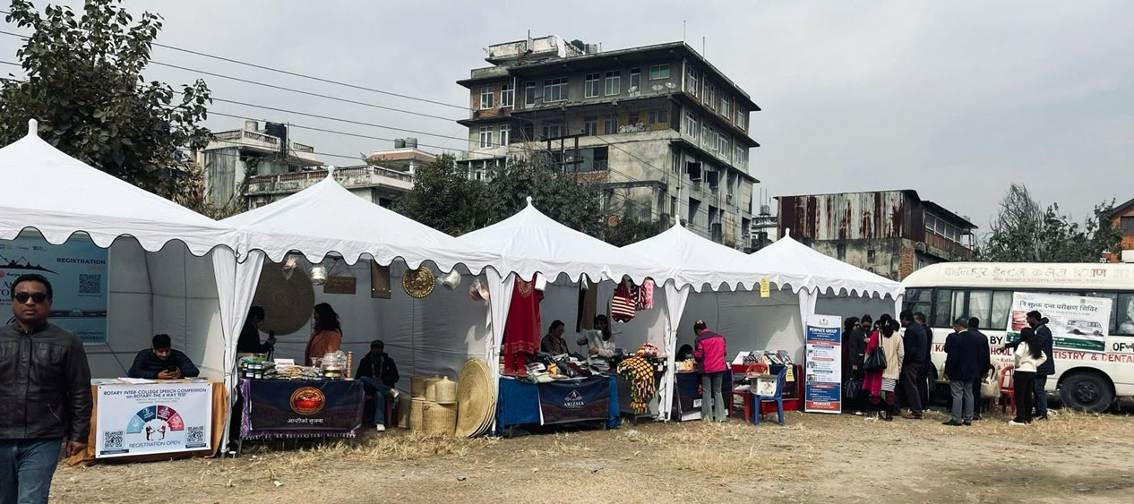 Rotary’s Haat Bazaar in Thapathali, visited by five thousand people