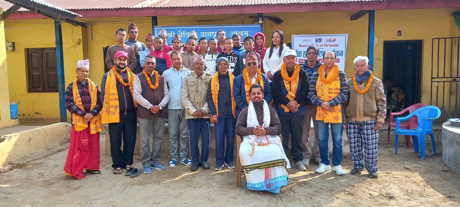 Club provides cash support to Ashram