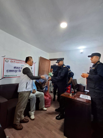 Distribution of Track Suits in Thali Police Station