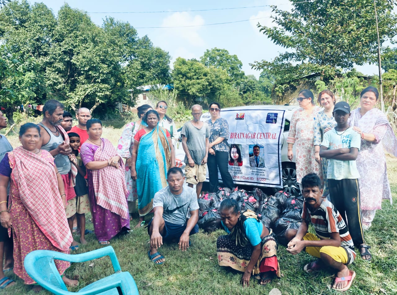 Flood relief support in Rani Biratnagar