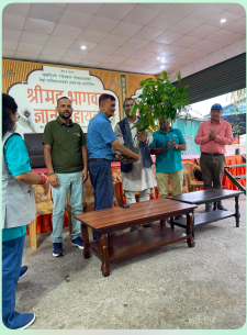Mega Tree Plantation by Rotary at Gokuldham, Pokhara