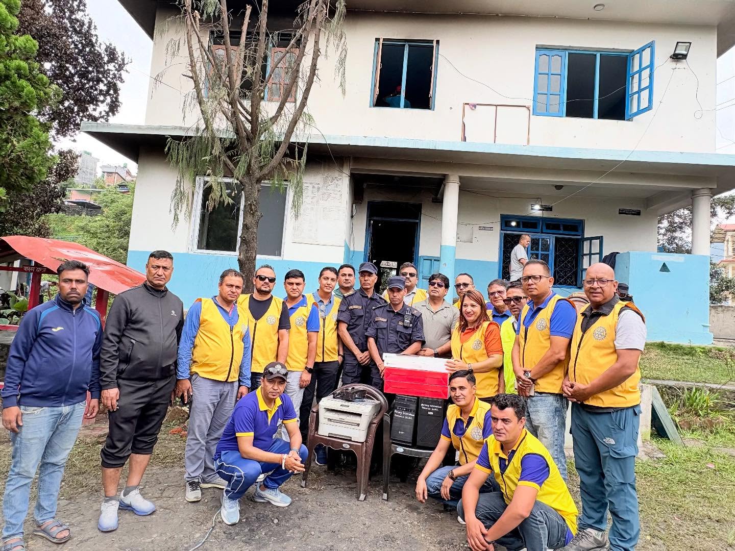 Reconstruction of Thapathali Traffic Police Post and Handover of Sirak-Dasna, Beds and Other Materials