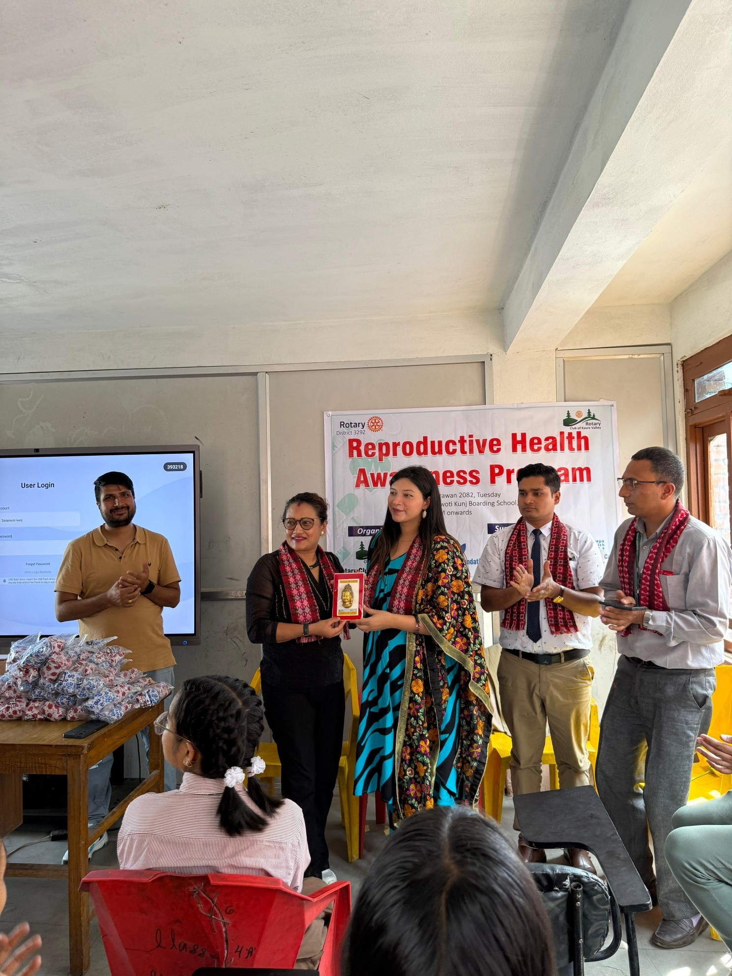 REPRODUCTIVE HEALTH AWARENESS PROGRAM AND REUSABLE SANITARY PAD DISTRIBUTION